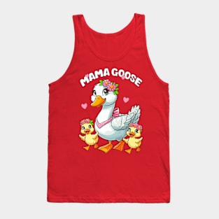 Moma goose with kids Tank Top